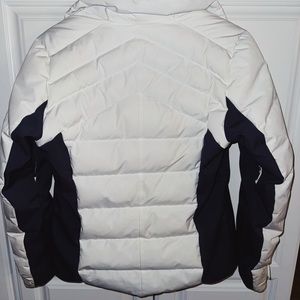 Salomon white & black puffer jacket